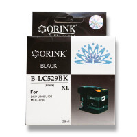 Zgodny z Brother LC529XLBK tusz czarny marki Orink