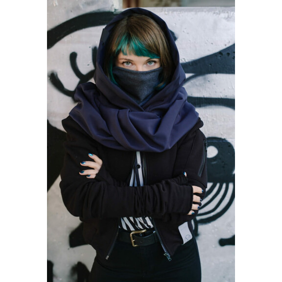 Kaptur Incognito hydrofobowy damski granat