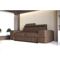 SKÓRA NATURALNA SOFA ROYAL II 225CM SKÓRA NATURALNA NUBUK N-2 (BRĄZ) - SZYBKA WYSYŁKA
