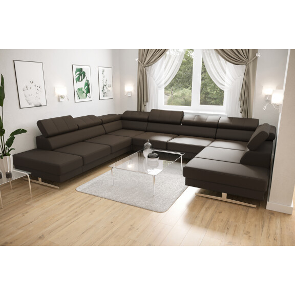 NAROŻNIK EMPORIO MAX I 300x350x220 SKÓRA NATURALNA