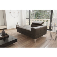 SOFA JEDNOOSOBOWA TOSCANIA I SZEZLONG 135 CM SKÓRA NATURALNA