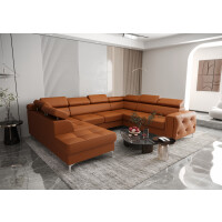 NAROŻNIK ORION MAX I Z FUNKCJĄ SPANIA 225X350X255 CM SKÓRA NATURALNA