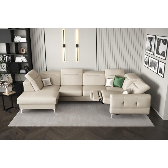 NAROŻNIK MALIBU MAX II RELAX 180x350x182 CM SKÓRA NATURALNA