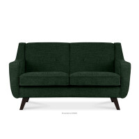 Sofa dwuosobowa do salonu w tkaninie plecionej morski TERSO