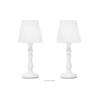 Lampka nocna biała 2szt GITTA