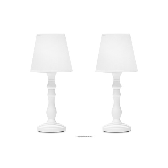 Lampka nocna biała 2szt GITTA