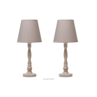 Lampka nocna beżowa 2szt GITTA