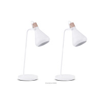 Lampa biurkowa czarna w stylu skandynawskim 2szt CORTODI