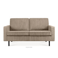 Sofa loftowa sztruks 2 osobowa jasny beżowy INVIA