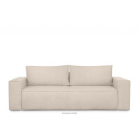 Sofa 3 boucle z funkcją spania kość słoniowa NAPI II