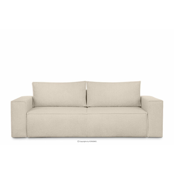 Sofa 3 boucle z funkcją spania kość słoniowa NAPI II