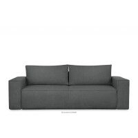 Sofa 3 boucle z funkcją spania grafitowy NAPI II