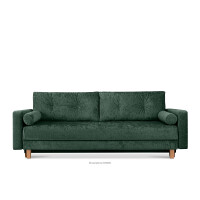 Sofa rozkładana z pikowaniem zielony ERISO