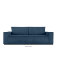 Sofa rozkładana 3 osobowa z pojemnikiem na pościel granatowy NAPI