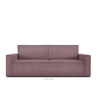 Sofa 3 rozkładana sztruks jasny fioletowy NAPI