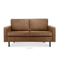 Sofa loftowa 2 osobowa brązowy INVIA