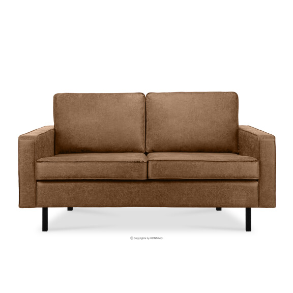 Sofa loftowa 2 osobowa brązowy INVIA