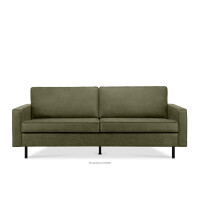 Sofa w stylu loft 3 osobowa zielony INVIA