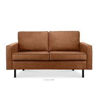 Sofa loftowa 2 osobowa cognac INVIA