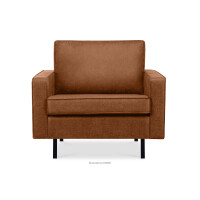 Loftowy fotel cognac INVIA