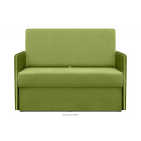 Sofa dwuosobowa rozkładana oliwkowa PEDATU