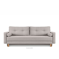 Sofa skandynawska boucle popielata ERISO
