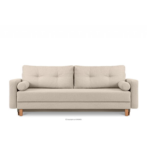 Sofa rozkładana boucle trzyosobowa ERISO