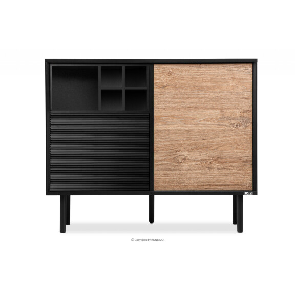 Komoda na wysokich nóżkach w stylu loft LOFTY