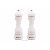 Zestaw młynków 18 cm, 2 szt. naturalny olejowany MILOS