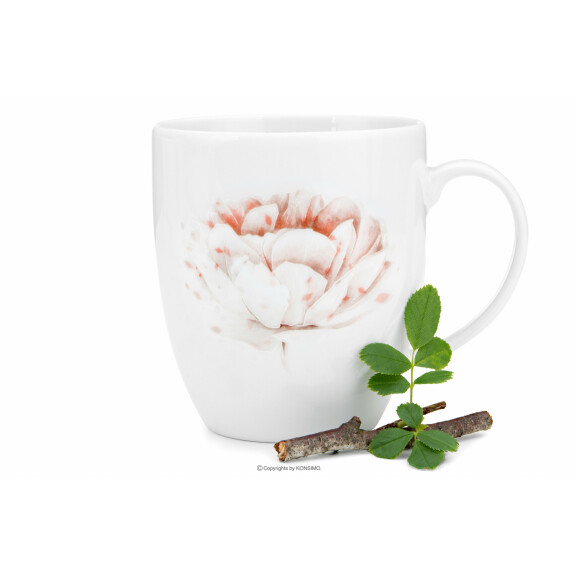 Kubek dla 6 osób porcelana Piwonia BOSS PIWONIA