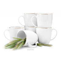 Kubek dla 6 osób porcelana Złota Linia BOSS ZŁOTA LINIA