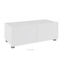 Szafka RTV pod telewizor biały połysk 100cm PAVO