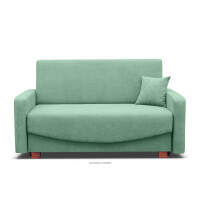 Sofa amerykanka trzyosobowa rozkładana z funkcją spania miętowa INCA