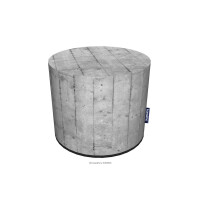 Szara pufa beton RASIL