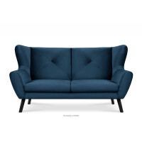 Sofa trzyosobowa elegancka granatowa MIRO