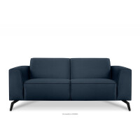 Sofa dwuosobowa do salonu granatowa VESTRI