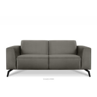 Szara sofa 2 osobowa na nóżkach VESTRI