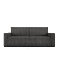 Sofa 3 rozkładana sztruks szara NAPI
