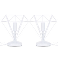 Lampa stołowa minimalistyczna biała 2 szt. ACOS