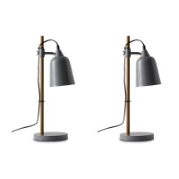 Elegancka szara lampa stołowa 2szt. HALI