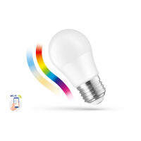 Żarówka kulka E-27 CCT RGB 9W ELGIO