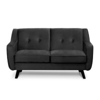 Skandynawska sofa 2 osobowa welur grafit TERSO