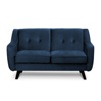 Skandynawska sofa 2 osobowa welur granatowa TERSO