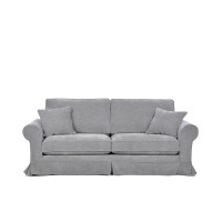 Sofa ze zdejmowanym pokrowcem szara PURRO