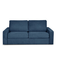 Sofa rozkładana 3 osobowa system włoski granatowa MENTO