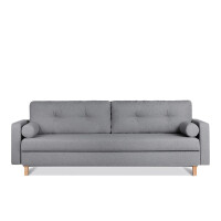 Ciemnoszara sofa 3 osobowa rozkładana ERISO