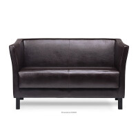 Sofa do poczekalni ekoskóra brązowa ESPECTO