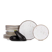 Serwis obiadowy polska porcelana Cottage White dla 6 os. ALUMINA