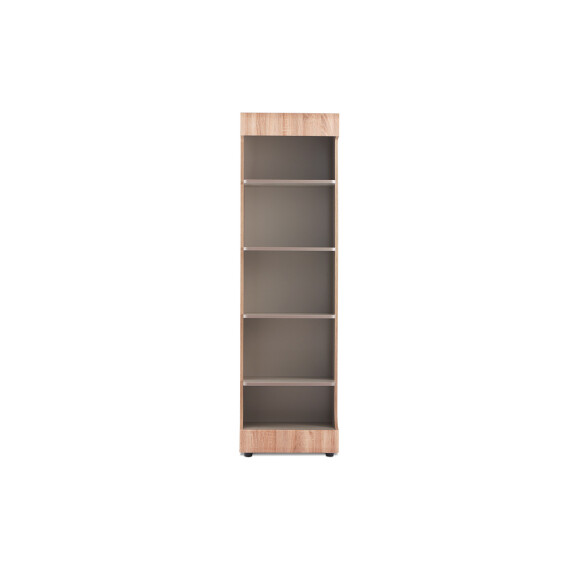 Regał z półkami w stylu skandynawskim 55 cm dąb szary AVERO