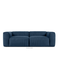 Sofa chmurka do salonu sztruks granatowa BUFFO